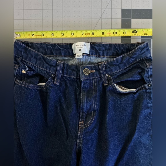 Kate Spade x Target Collaboration Dark Blue Boyfriend Jeans Size 4 - EUC - Picture 4 of 7